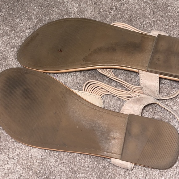 Beige beaded sandals - Picture 5 of 5